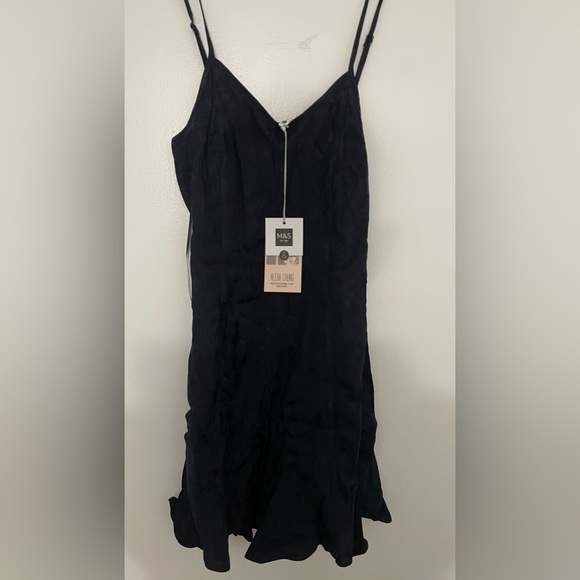 M&S By Alexa Chung Navy Dress Women Size Uk 8 - Picture 1 of 4